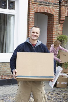Man with a van service in Kingscross loading boxes