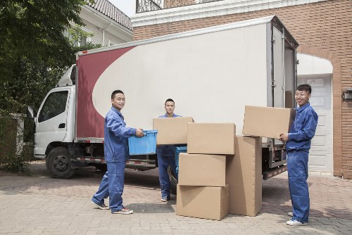 Moving van ready for a Kingscross flat relocation