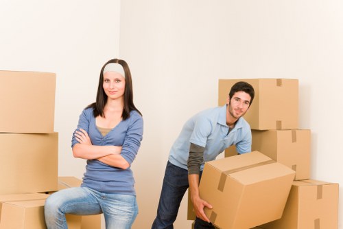 Secure loading of furniture and boxes into a removals vehicle