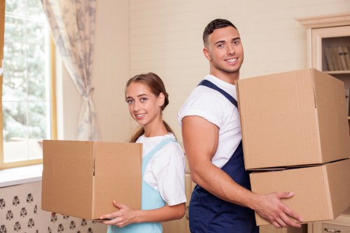 Professional removals team handling a property move in Kingscross