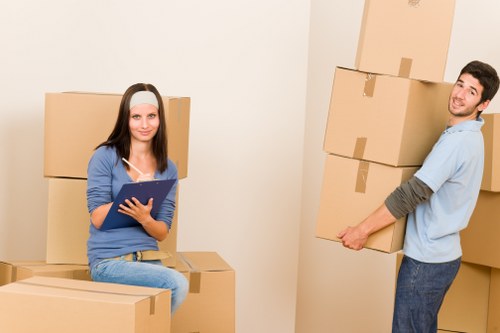 Careful box packing and labelling for Kingscross relocations